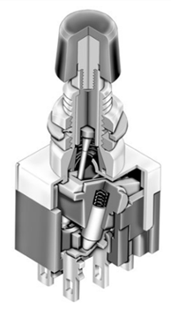 Mechanical Drawing - NKK Switches M Series Miniature Pushbutton Switches